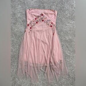 Urban outfitters strapless beaded dress